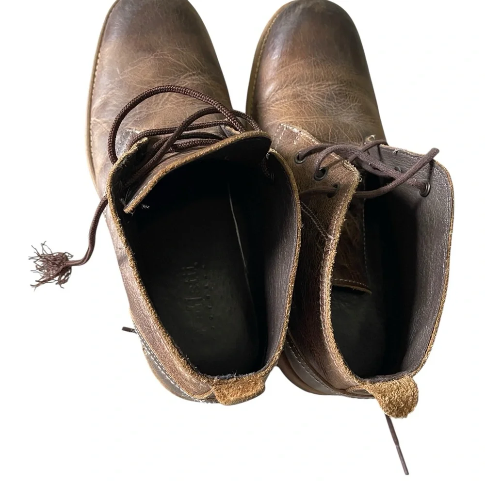 BED STU Draco Brown Leather Chukka Ankle Boots 8.5‎